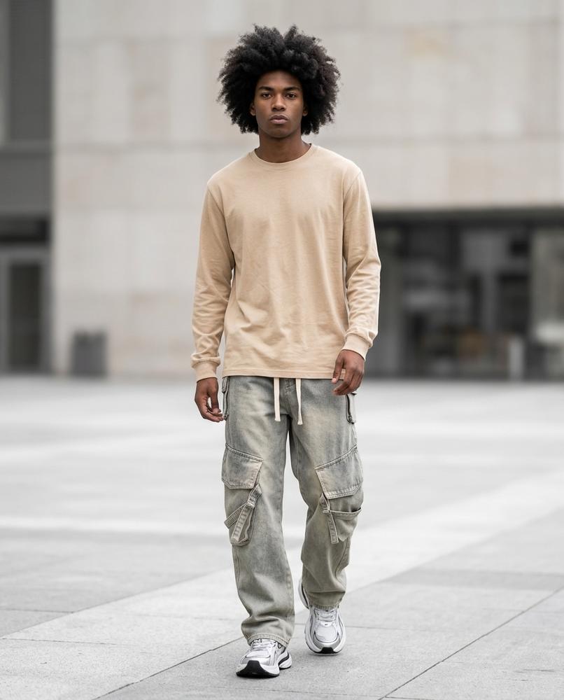 Buckle District - Vural | Washed Multi-Pocket Trousers Men