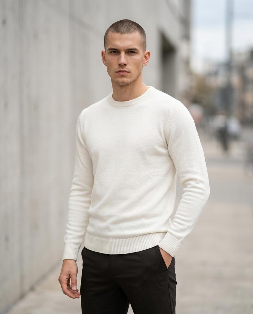 Buckle District - Damud | Fine-Knit Slim-Fitting Sweater Men