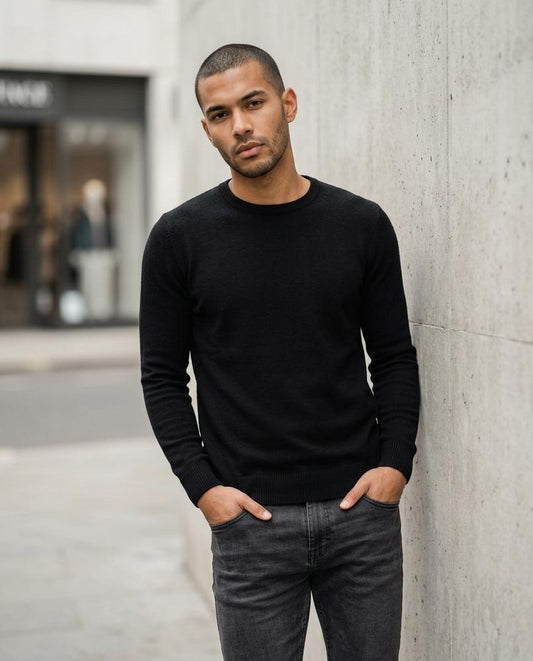 Buckle District - Damud | Fine-Knit Slim-Fitting Sweater Men