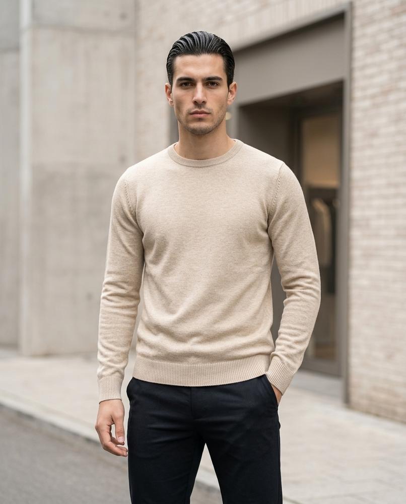Buckle District - Damud | Fine-Knit Slim-Fitting Sweater Men