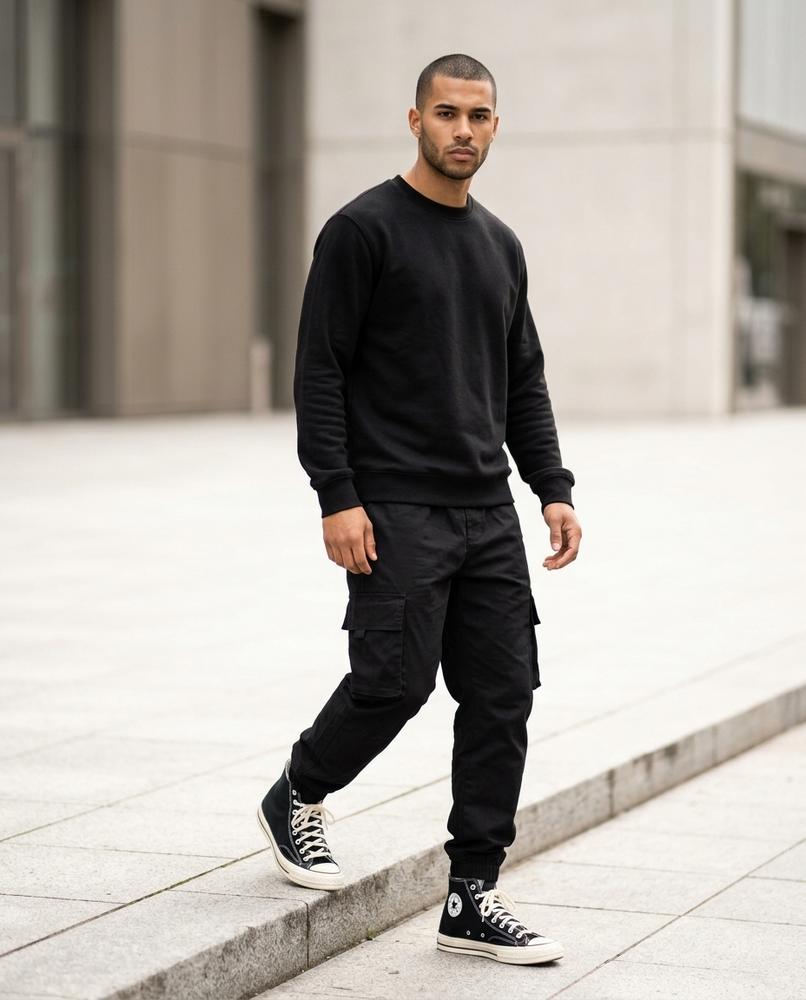 Buckle District - Senud | Loose-Fit Cuffed Trousers Men