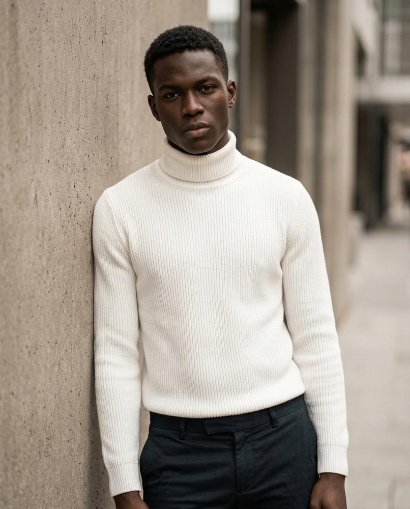 Buckle District - Yuzel | Knitted Long-Sleeved Turtleneck Sweater Men