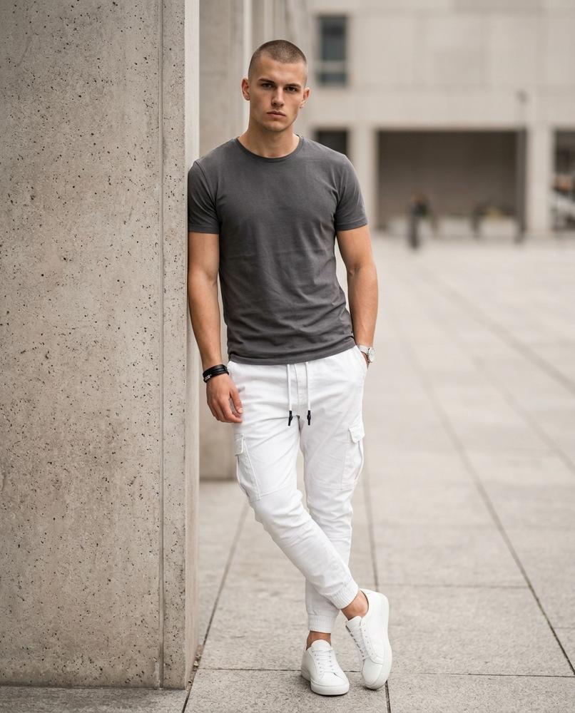 Buckle District - Lafed | Tapered Cargo Trousers Men