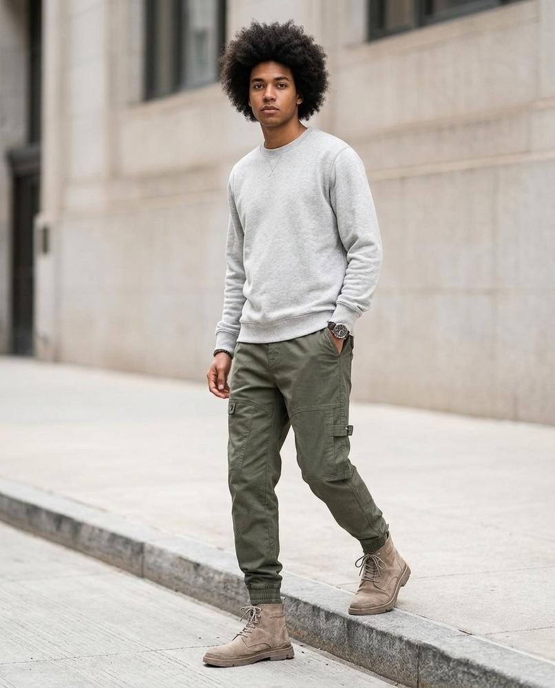 Buckle District - Komid | Cargo Tapered Trousers Men